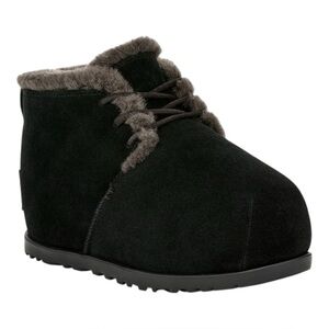UGG Pumped Faux Fur Trim Slipper Bootie